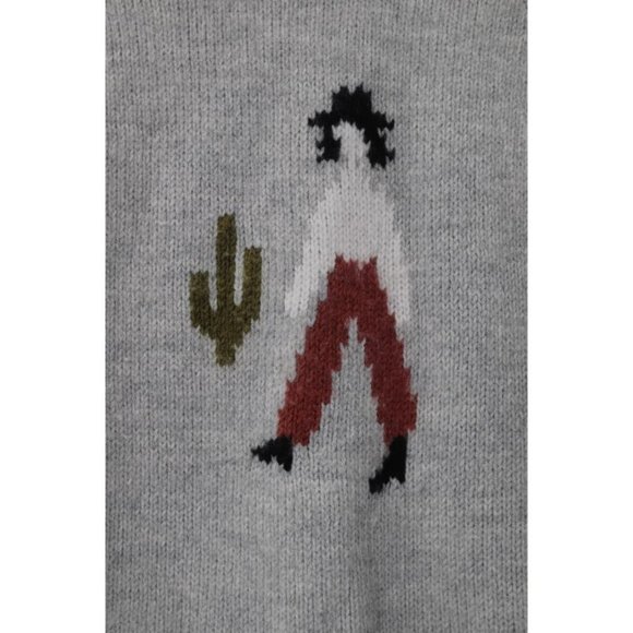 Madewell Gray Graphic Crew Neck Sweater - Picture 2 of 10